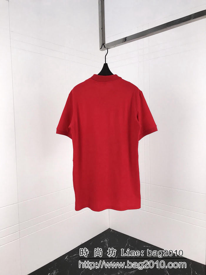 Gvc紀梵希 19ss春夏新款Polo衫 絲光棉短袖 立體字母刺繡 簡約百搭風格 男女同款 ydi1727